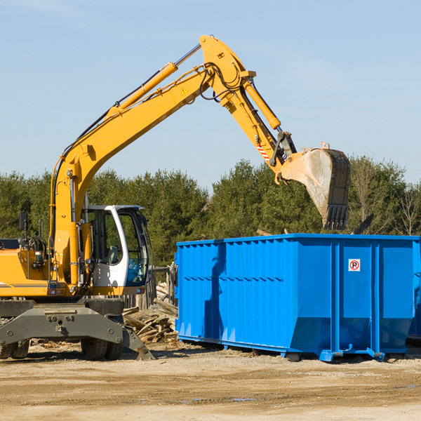 can i choose the location where the residential dumpster will be placed in Deerfield